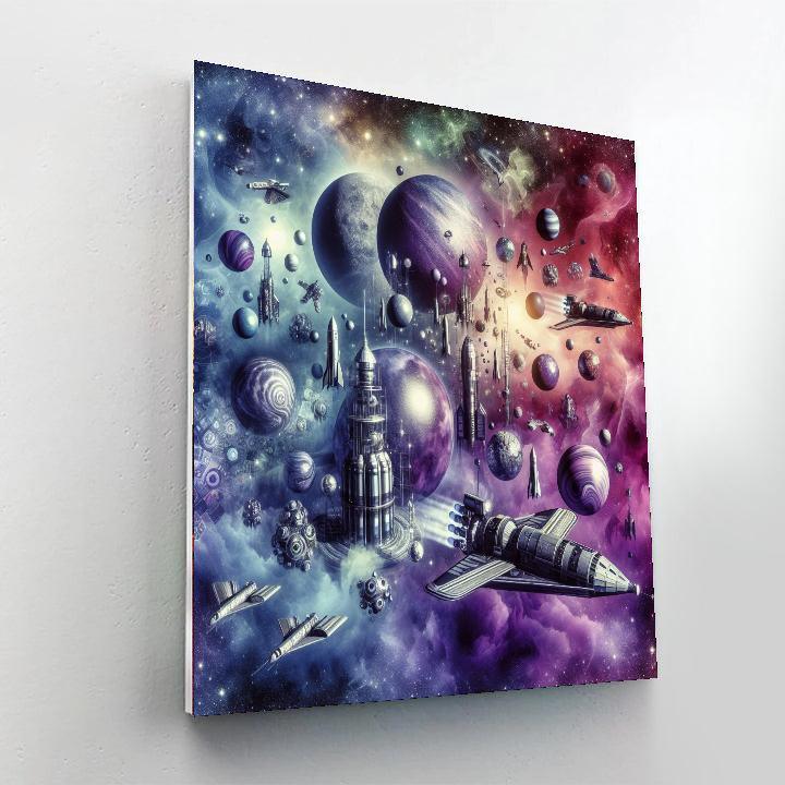 Imaginative Space Voyage Numbered Painting Kits