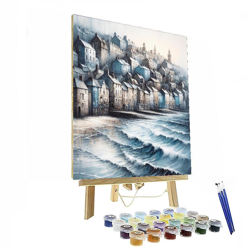 Ancient Coastal Town - DIY Painting By Numbers Kit – Artistry Rack