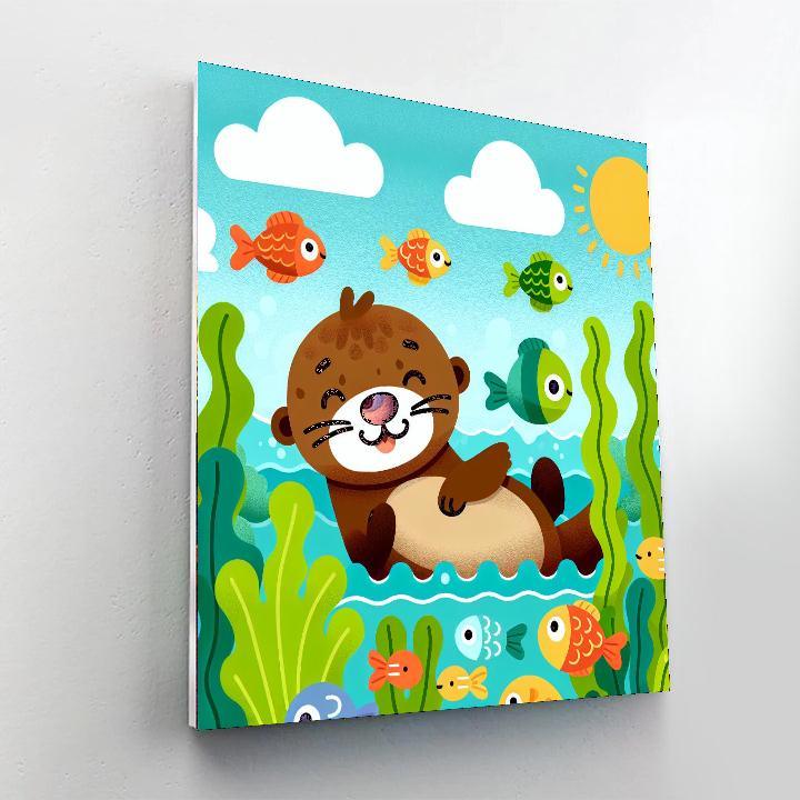 Silly Sea Otter Paint By Color