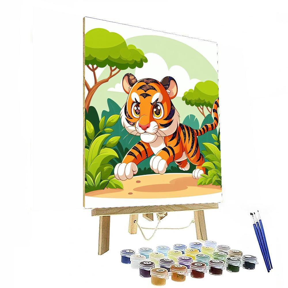 Fierce Tiger DIY Paint By Numbers