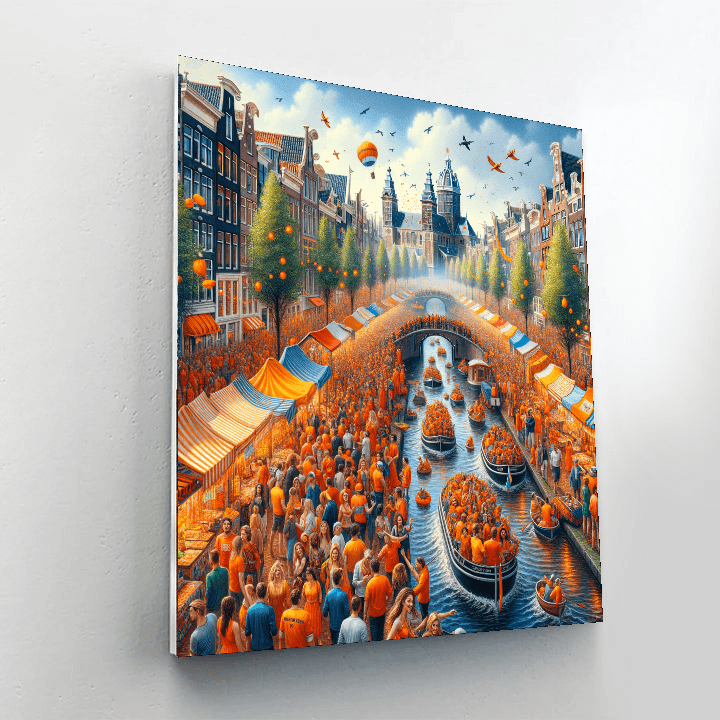Queen's Day - Netherlands Paint By Color