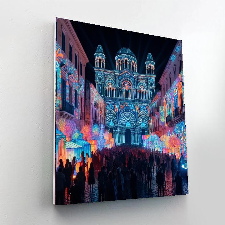 Norrköping Lights Festival Number Painting