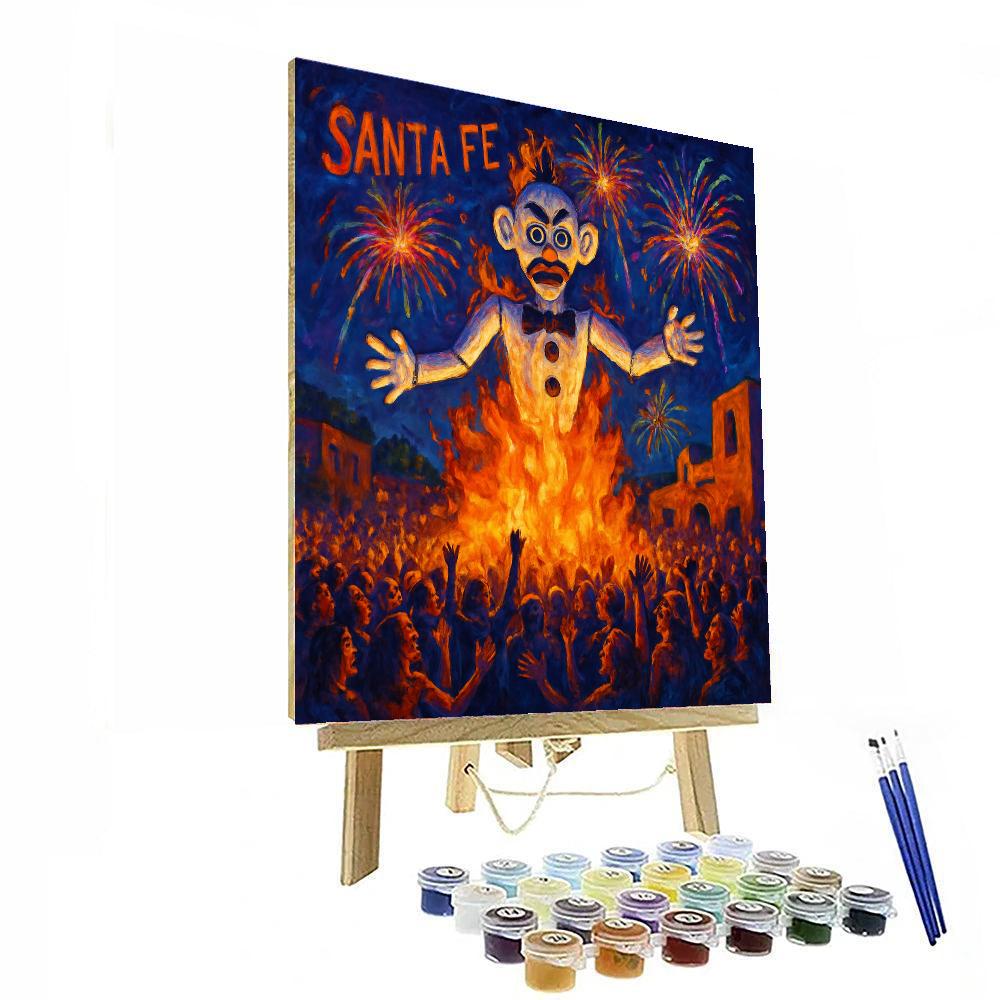 Zozobra - Santa Fe Paint By Numbers Art