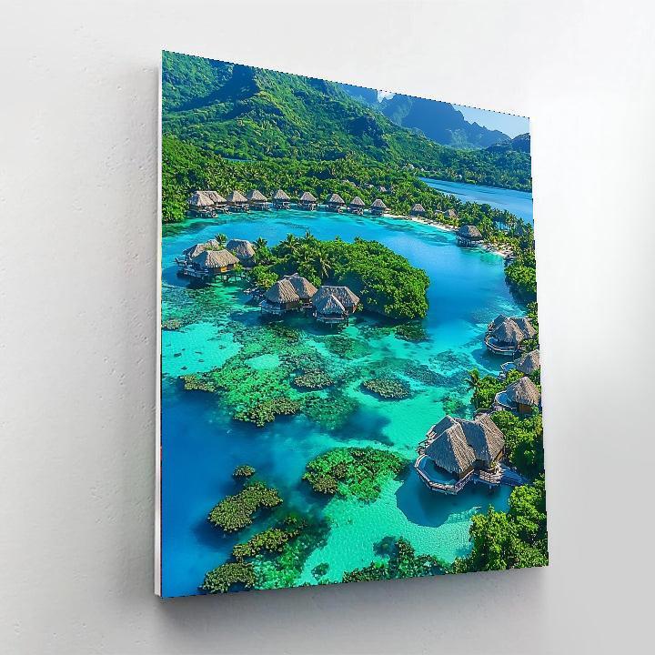 Lagoons Of Bora Bora Paint By Number