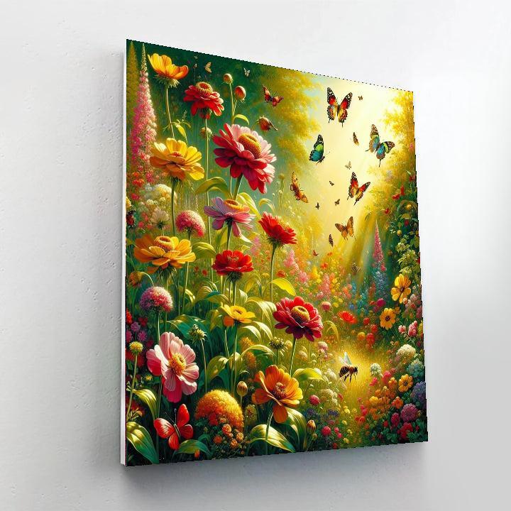 Charming Flower Garden Paint By Number