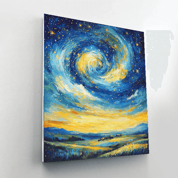 Vincent Van Gogh Inspired Under The Starry Sky  Paint By Numbers Art
