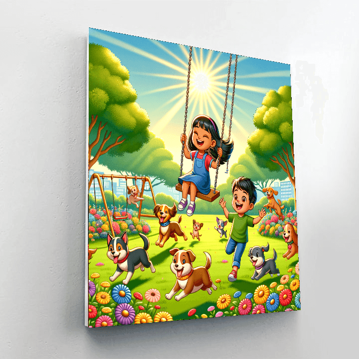 Sunny Park Day Paint By Numbers Kits