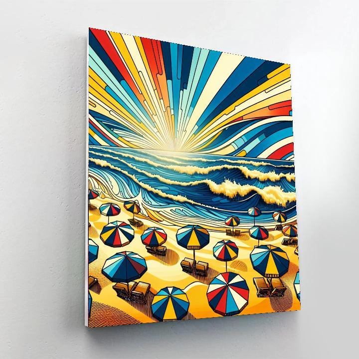Vibrant Ocean Breeze Paint By Numbers Art