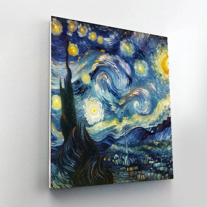 Van Gogh's Starry Night Reverie Number Painting