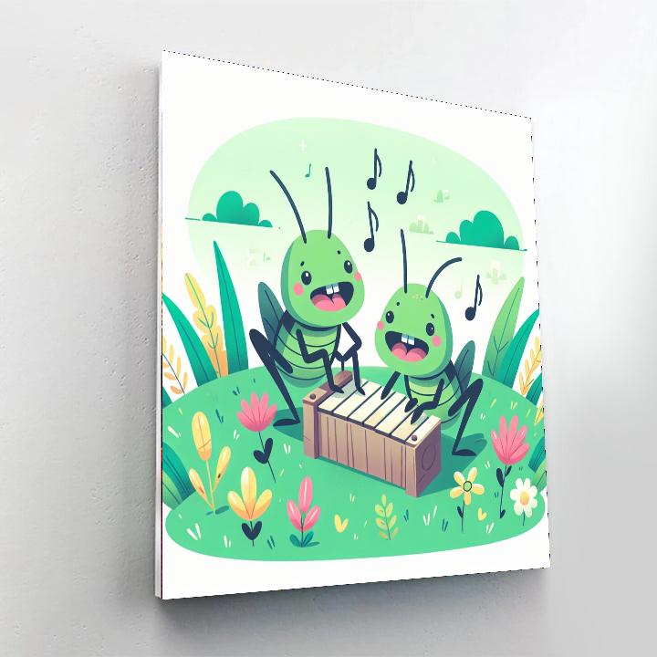 Chirpy Crickets Paint By Numbers Art