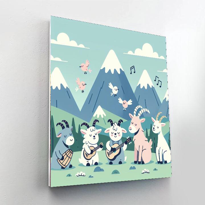 Melodic Mountain Medley Painting By Numbers Kit