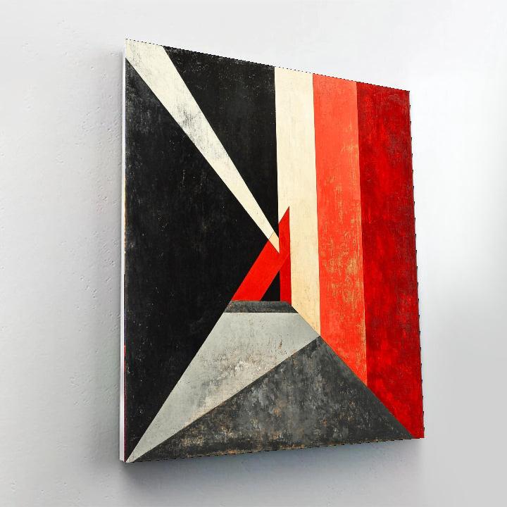 Kazimir Malevich Inspired Contrast Of Forms  Painting Number Kit