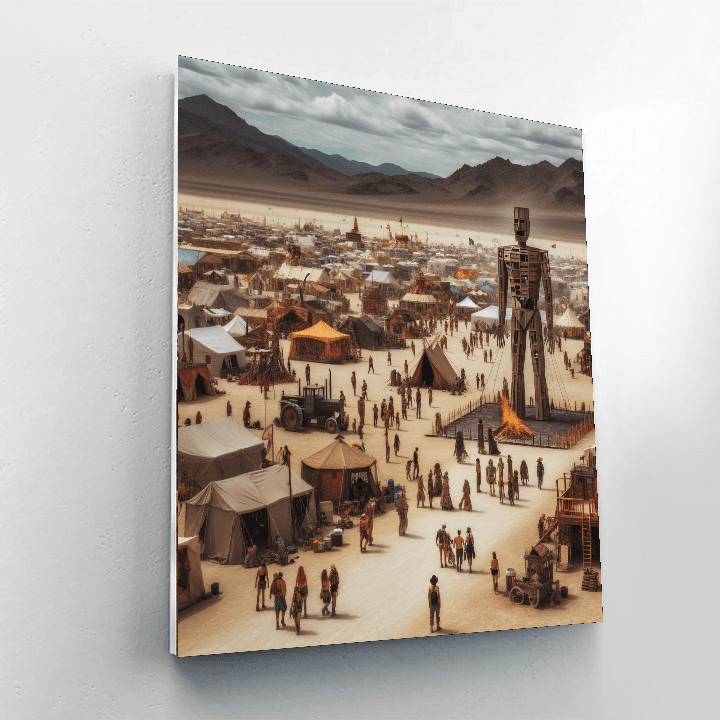 Burning Man - Nevada, Usa Paint By Number
