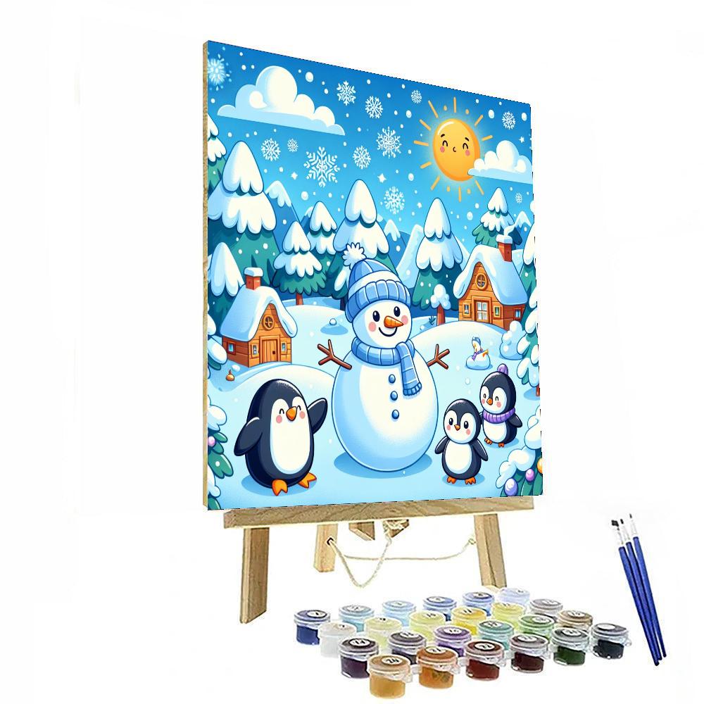 Exploring The Winter Wonderland Painting Number Kit