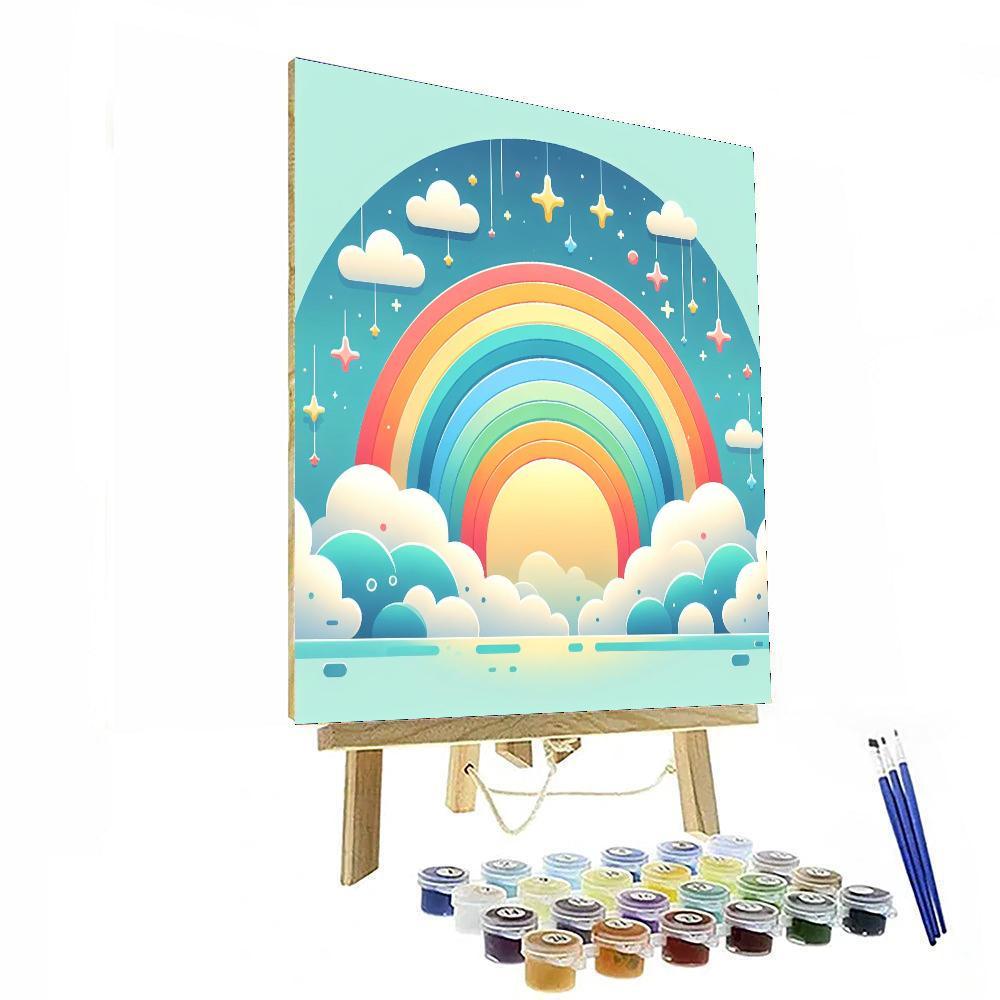 Rainbow Dreams Fantasy Numbered Painting Kits