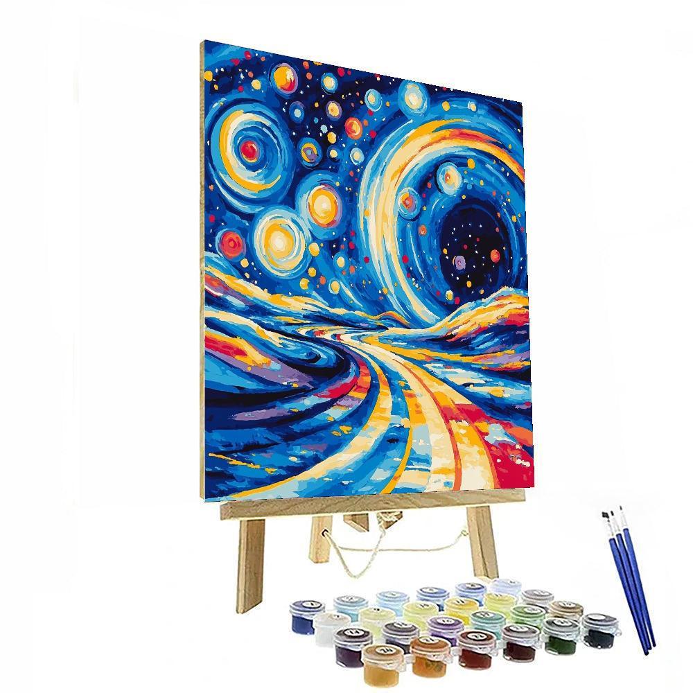 Wassily Kandinsky Inspired Galactic Voyage Of Curiosity  Paint By Color