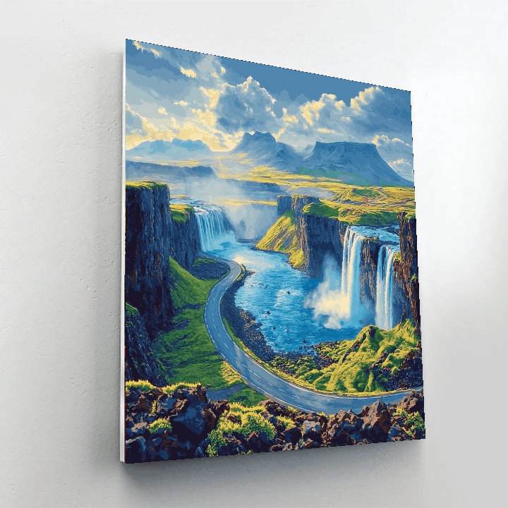 The Ring Road In Iceland DIY Paint By Numbers