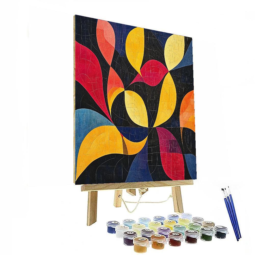 Joan Miró Inspired Ethereal Connections  Paint By Color