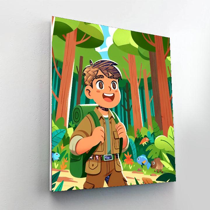 Forest Expedition Adventure Painting Number Kit