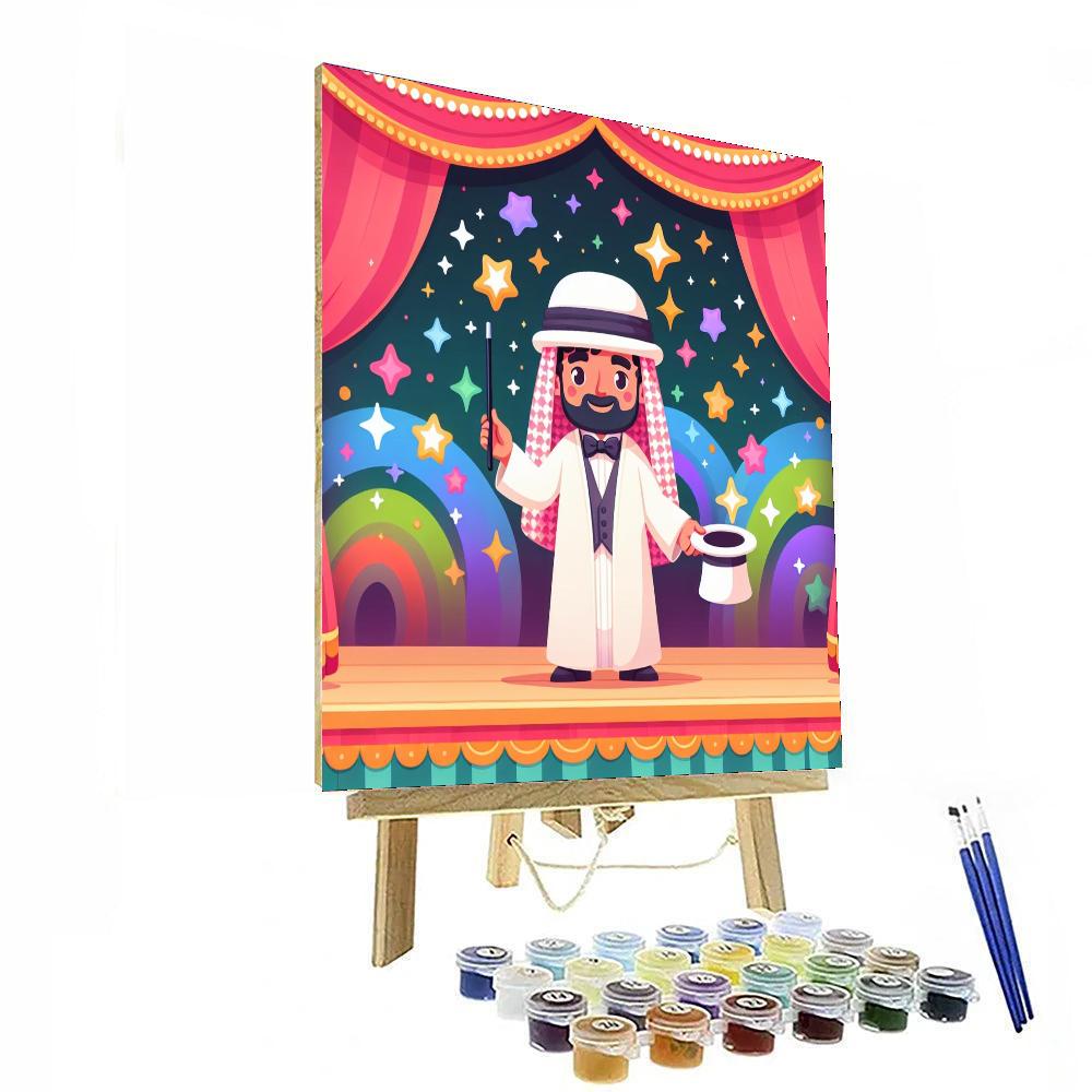 Magician's Mysterious Show Painting Number Kit