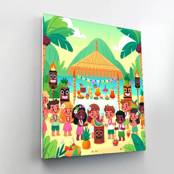 Tropical Tiki Fiesta Painting By Numbers Kit