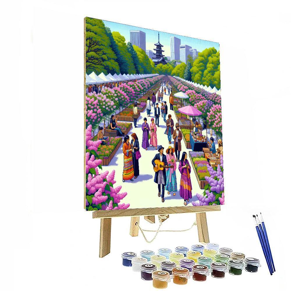 Sapporo Lilac Festival - Japan Paint By Number