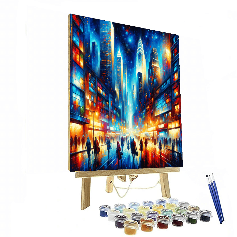Vivid City Streets DIY Paint By Numbers