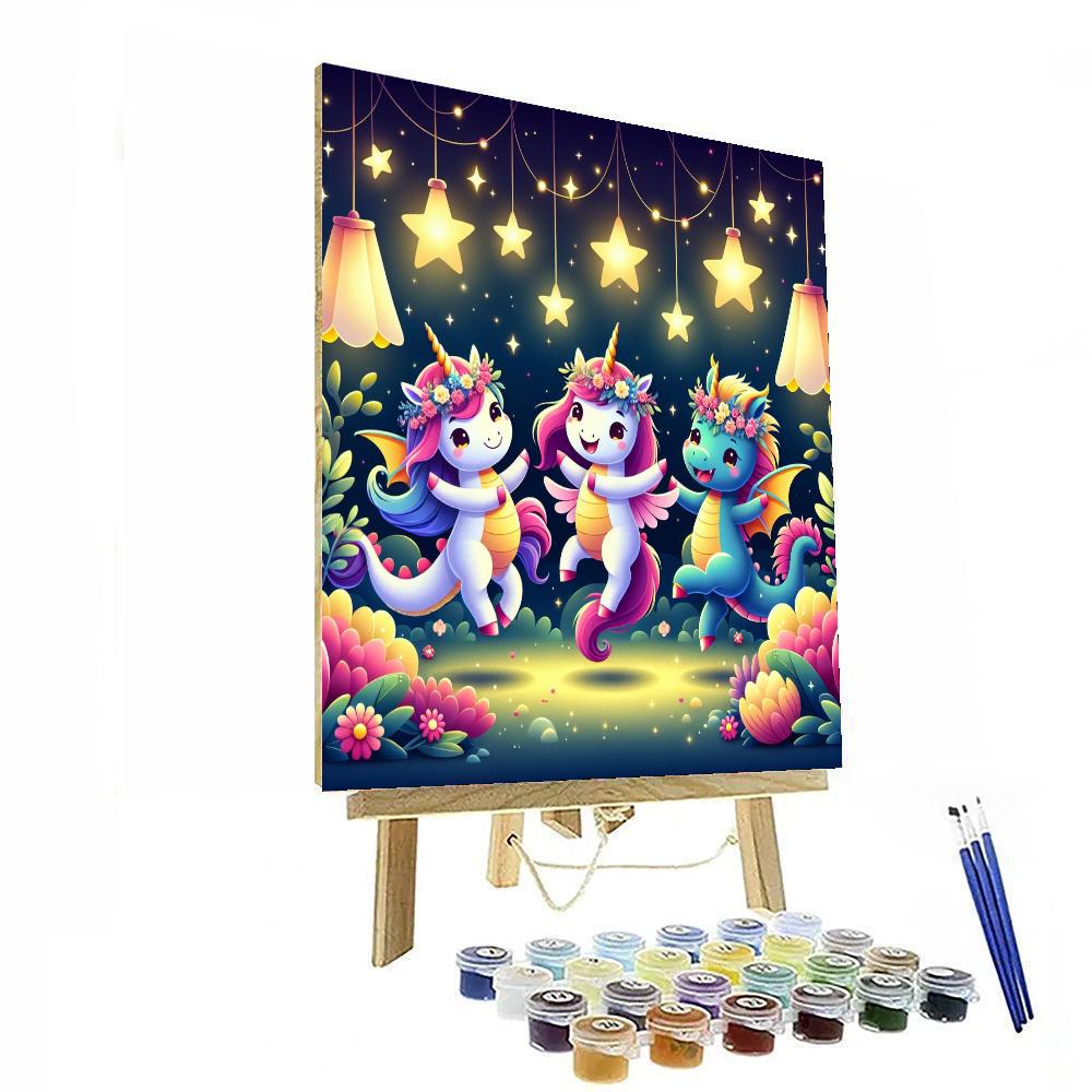 Whimsical Magical Creatures Paint By Numbers Art