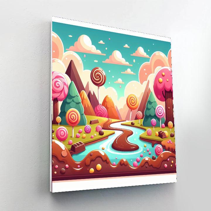 Cheery Candy Land Adventure Paint By Number
