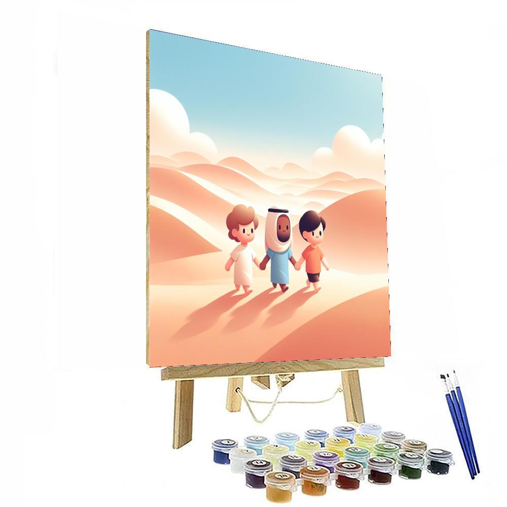 Serene Sand Dune Stroll Numbered Painting Kits