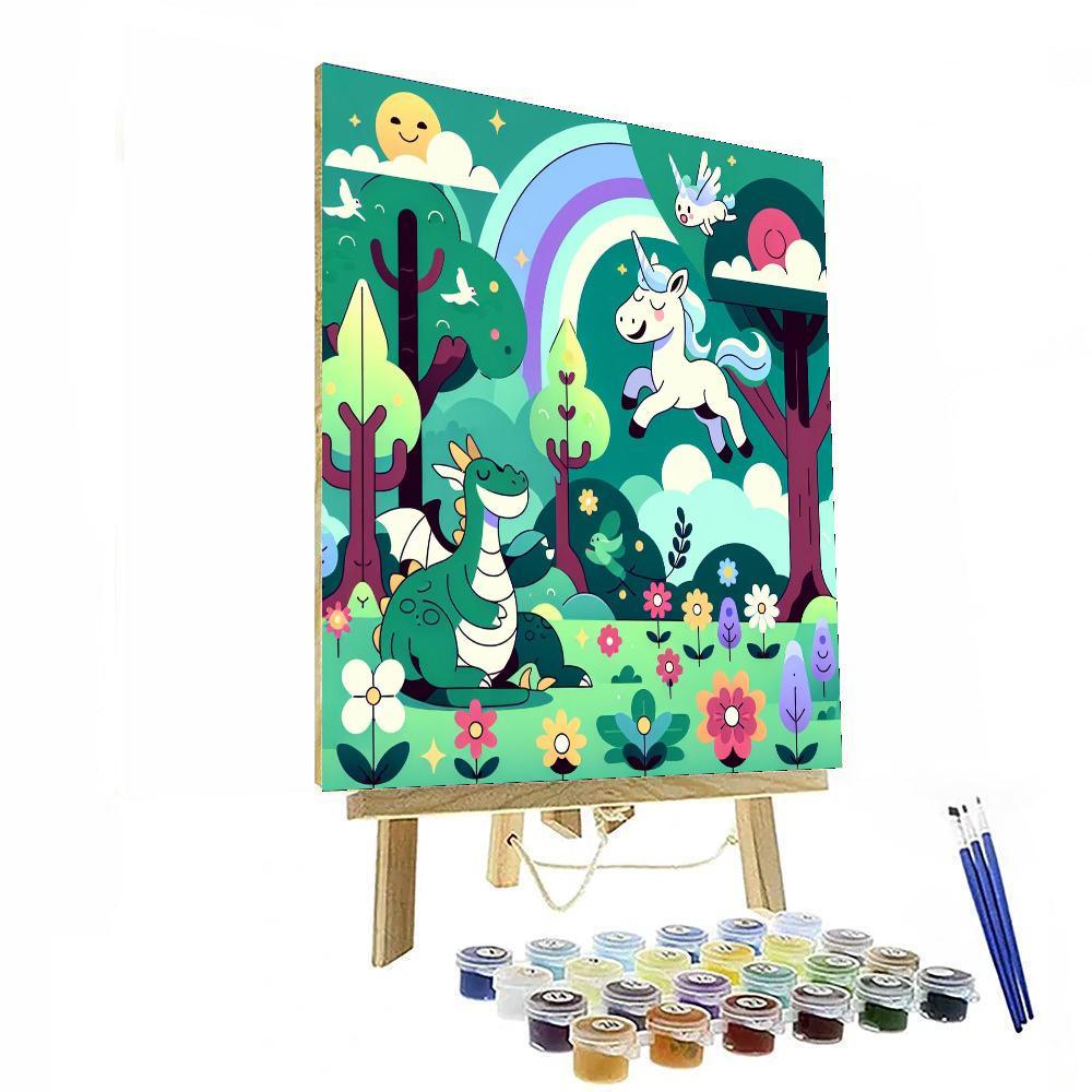 Happy Fairy Tale Creatures Paint By Color