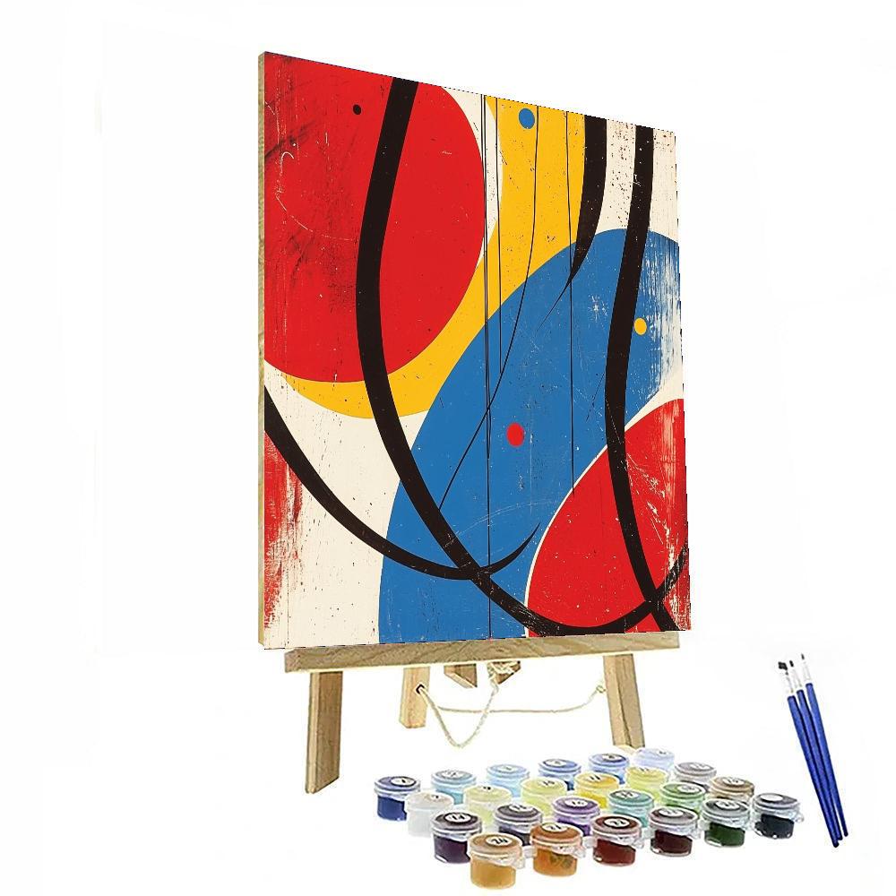 Joan Miró Inspired Dreamscape Rhythms  Paint By Numbers Art