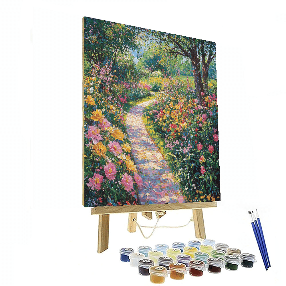Claude Monet Inspired Exuberant Nature Walk  Paint By Color