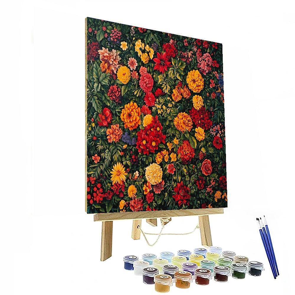 Frida Kahlo Inspired Garden Of Emotions  Paint By Number