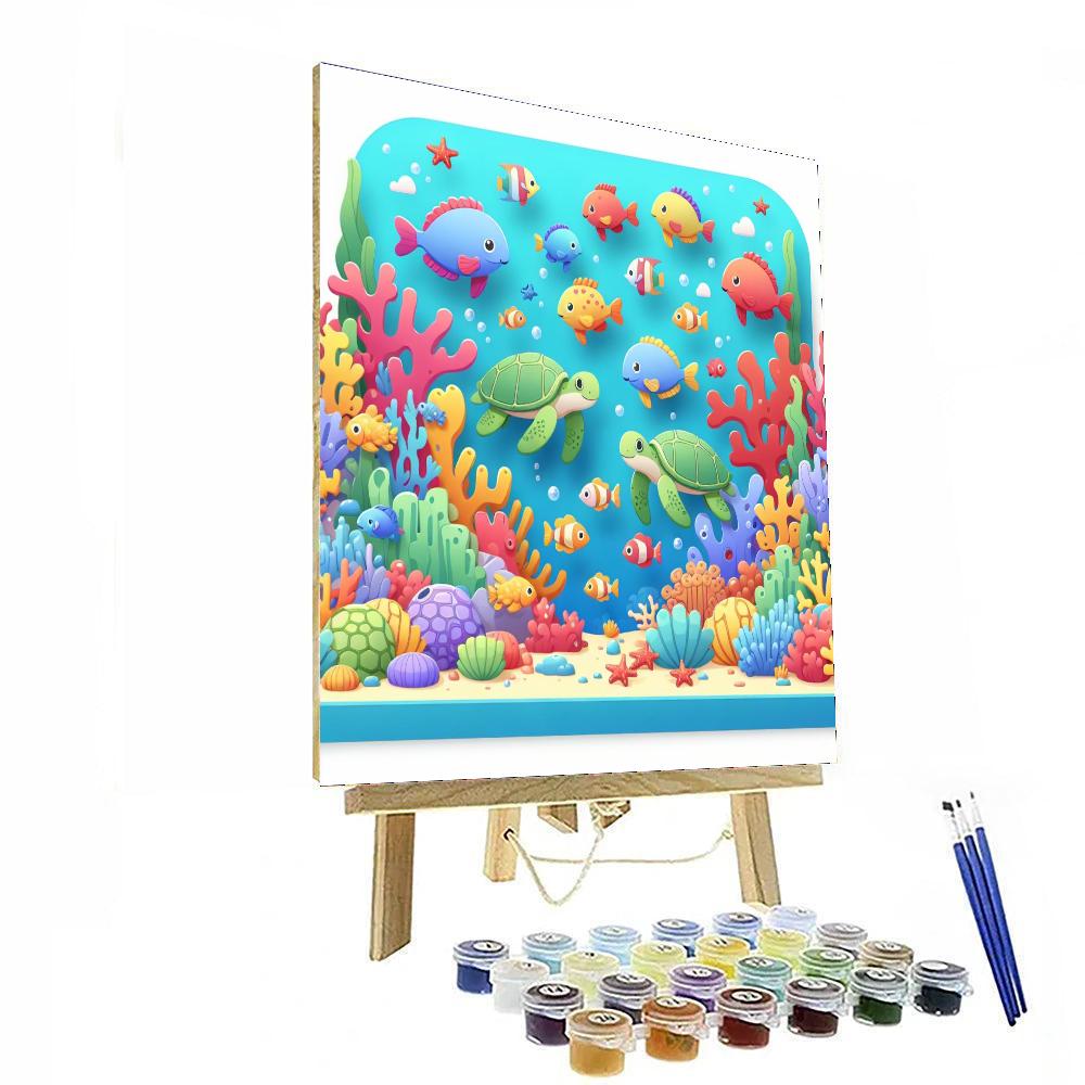 Ocean Reef Adventure Paint By Numbers Art