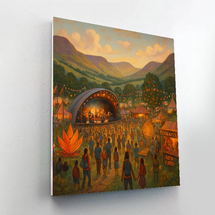 Green Man Festival - Brecon Beacons, Wales Painting Number Kit