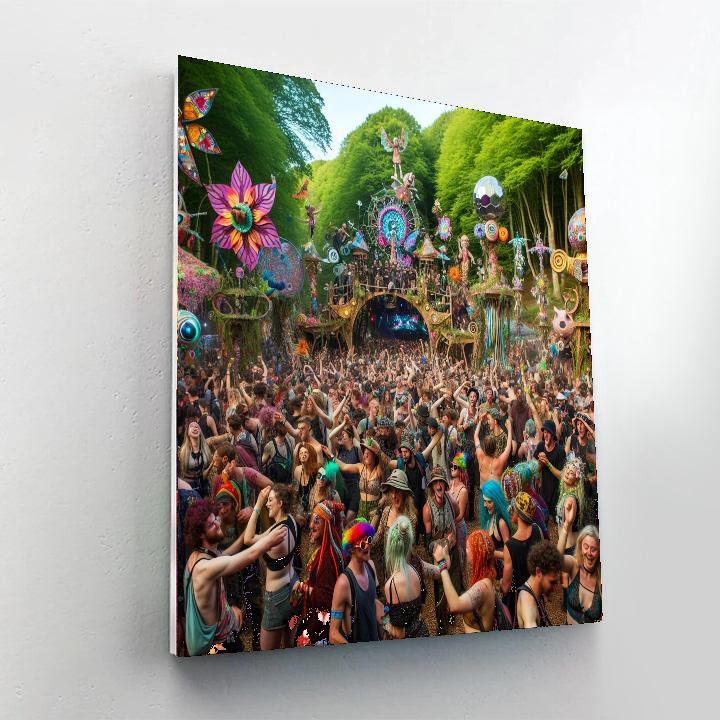 Shambhala Music Festival Paint By Numbers Art