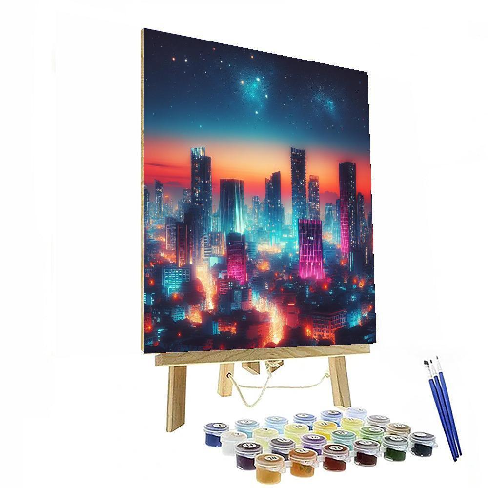 Captivating City Skyline Paint By Number