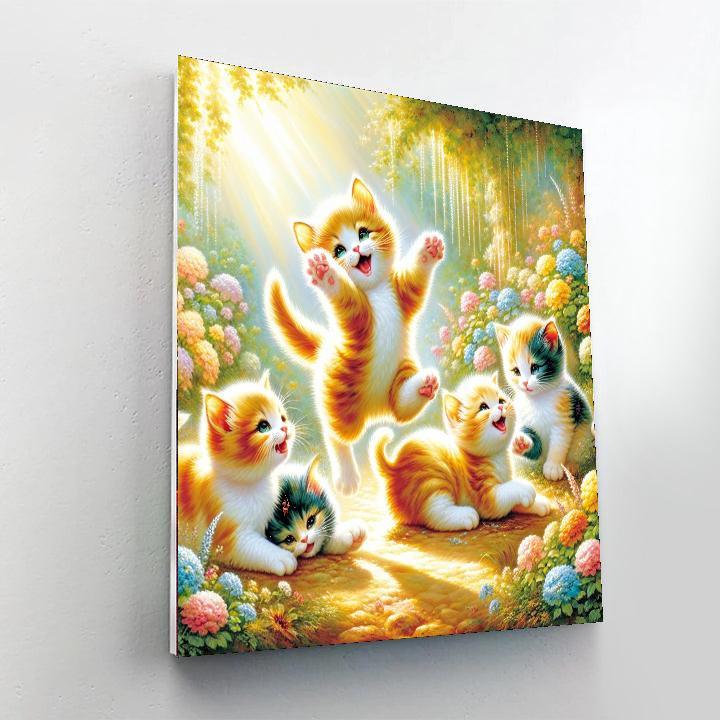 Cuddle Time With Kittens Paint By Color