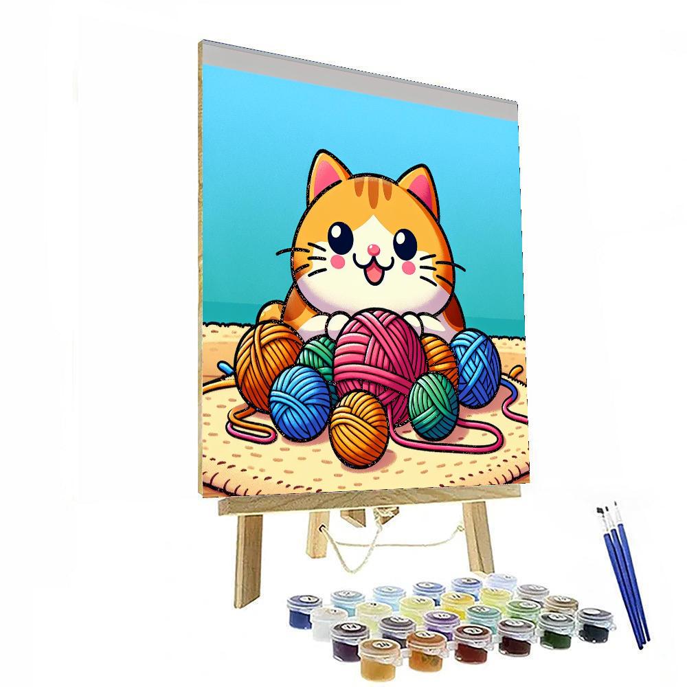 Bright Ball Of Yarn Paint By Numbers Kits