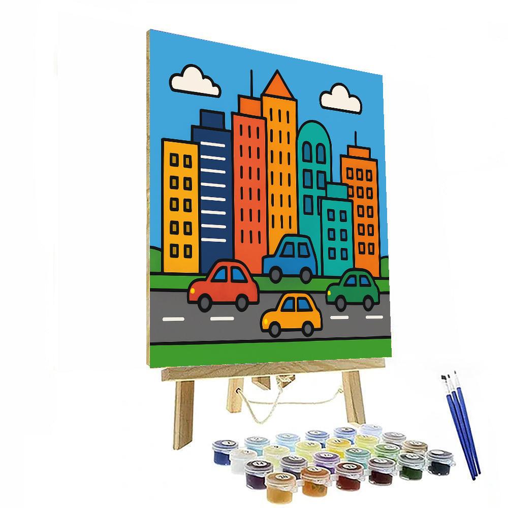 City Of Skyscrapers DIY Paint By Numbers