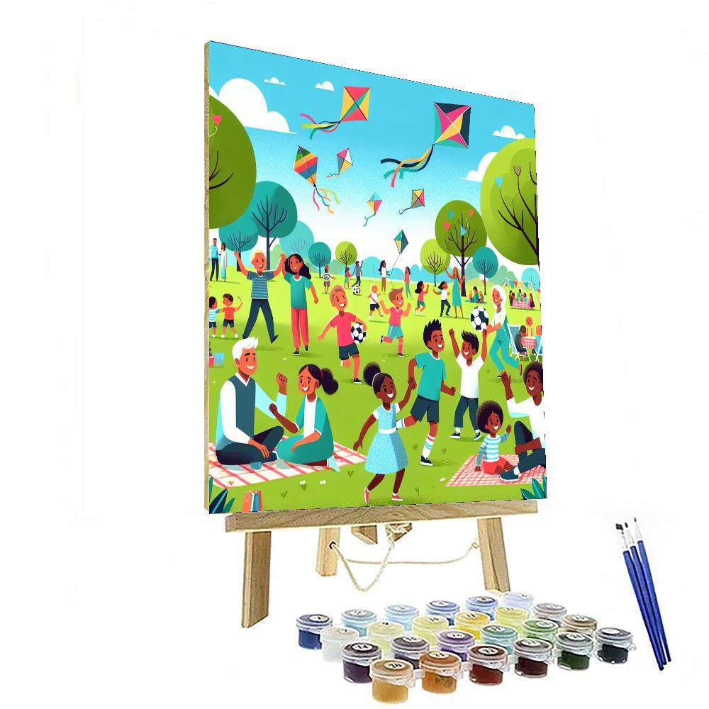 Sunny Park Days Paint By Numbers Kits