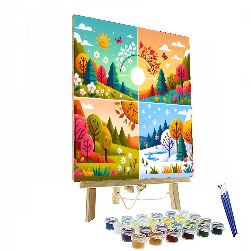 Colorful Seasons Celebration Paint By Numbers Art