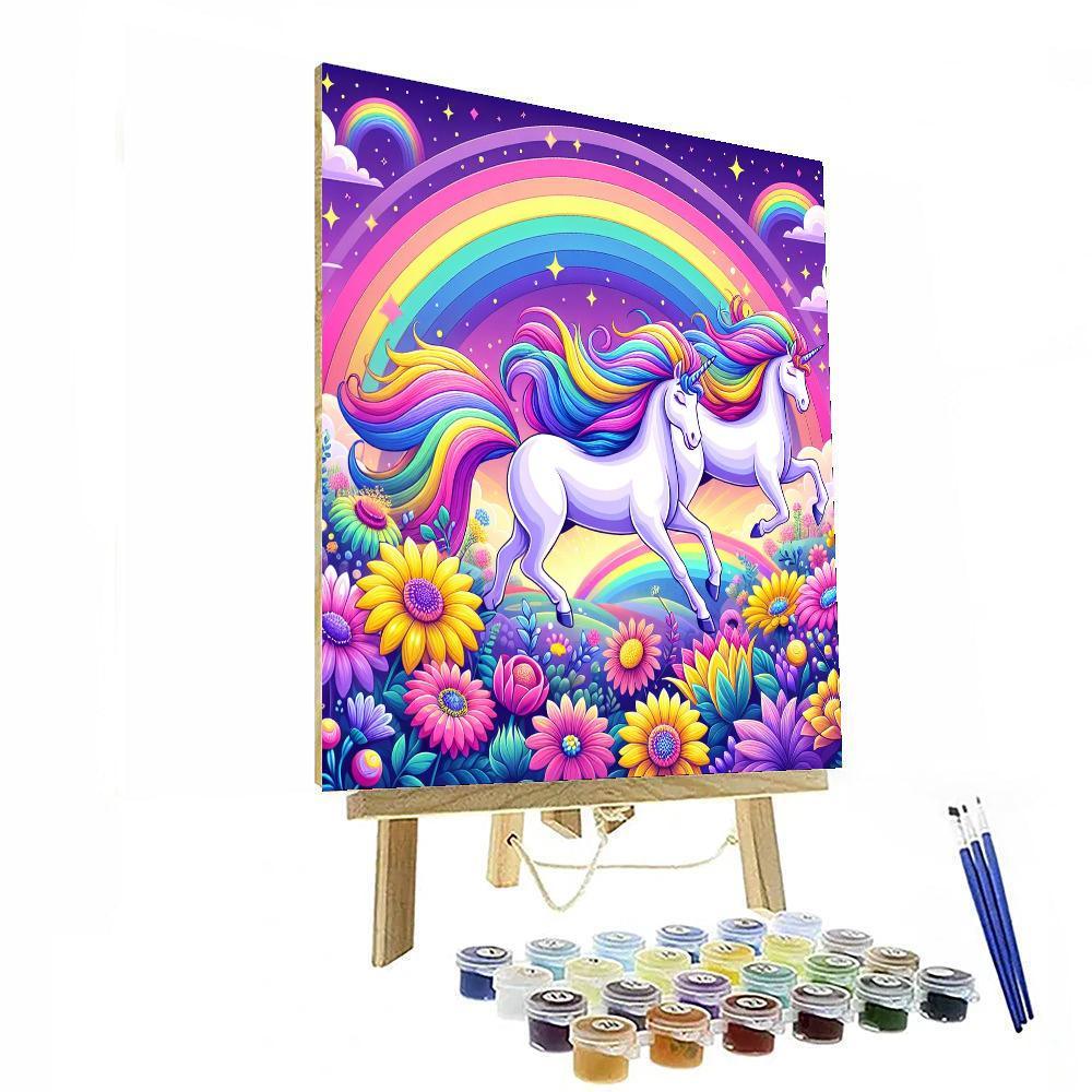 Magical Unicorn World Painting Number Kit