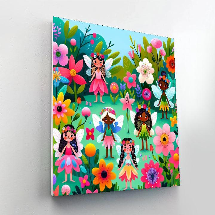 Flower Fairyland Painting By Numbers Kit