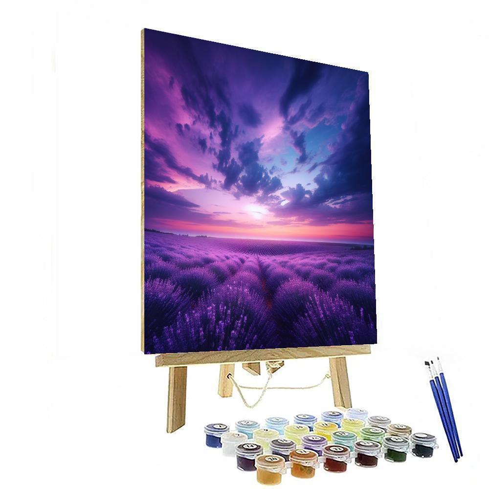 Dreamy Lavender Evening Paint By Number