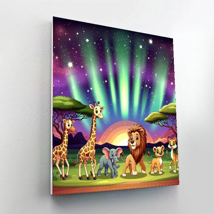 Enchanted Starry Safari Paint By Color