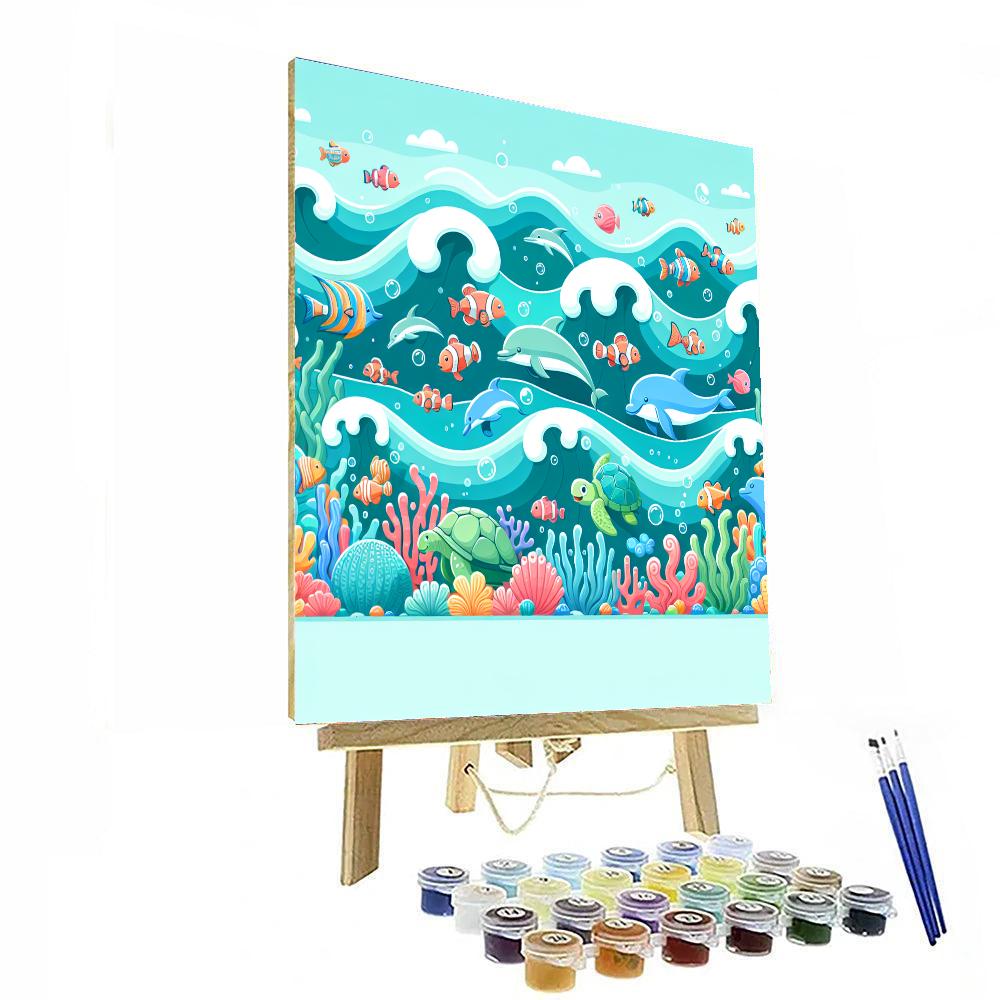 Ocean Creatures Extravaganza Paint By Numbers Kits