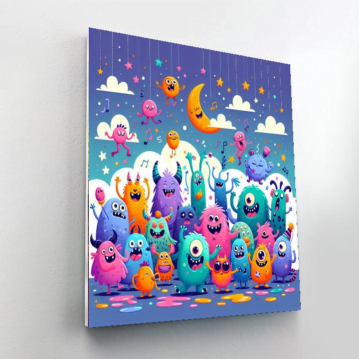 Monster Mashup Painting Number Kit