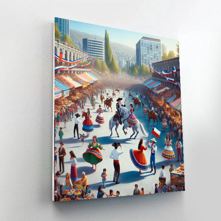 Fiestas Patrias - Santiago Paint By Numbers Kits